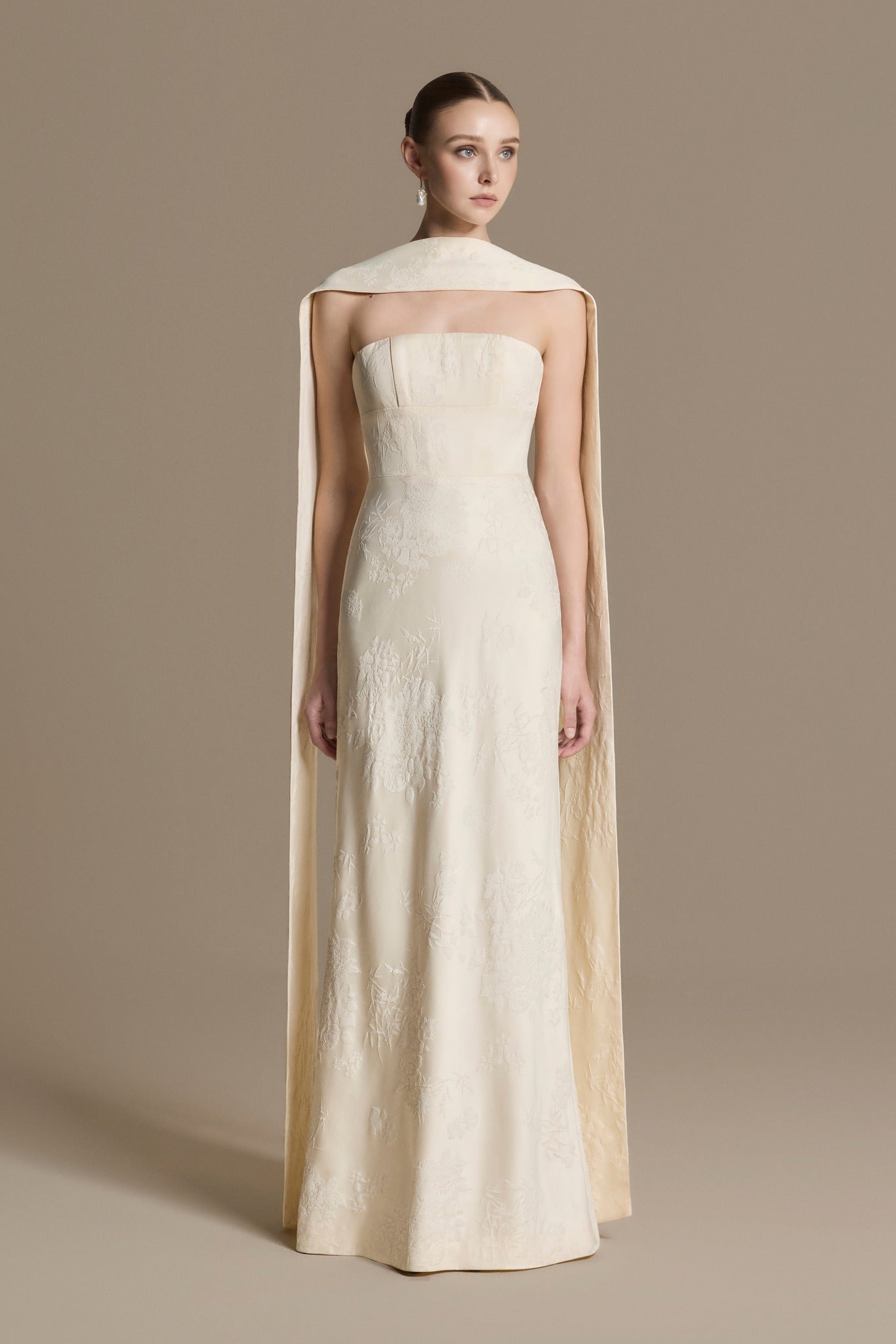 Fluid Brocade Dress