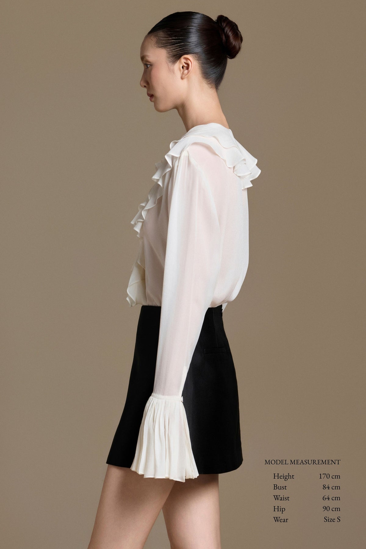 Charis Ruffle Chiffon Blouse | Catalogue 04