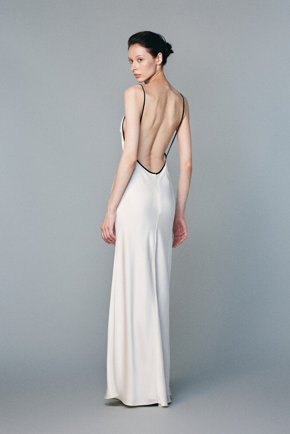 Épure Black-trimmed Silk Dress | 02-epure-black-trimmed-silk-dress