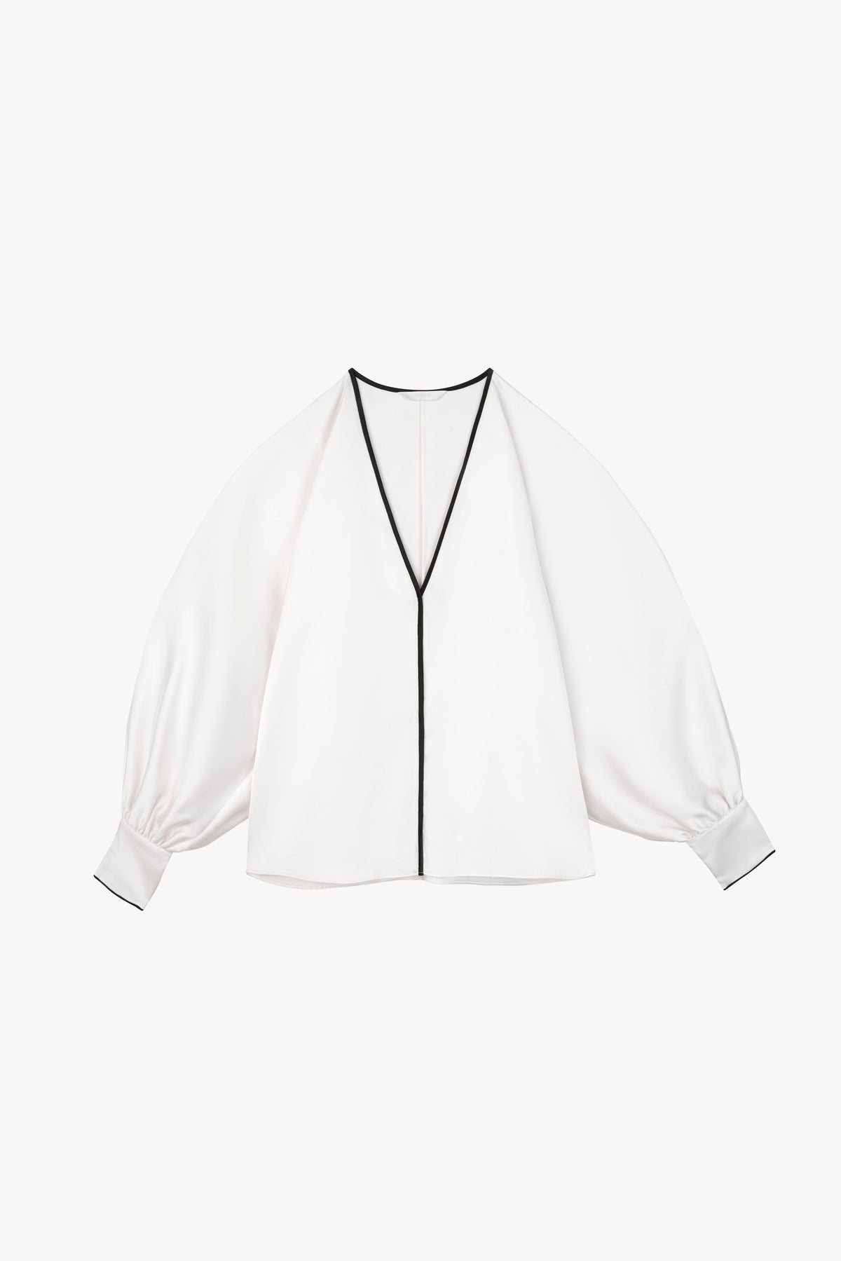 Leisure Black-trimmed Silk Blouse | 10-leisure-black-trimmed-silk-blouse