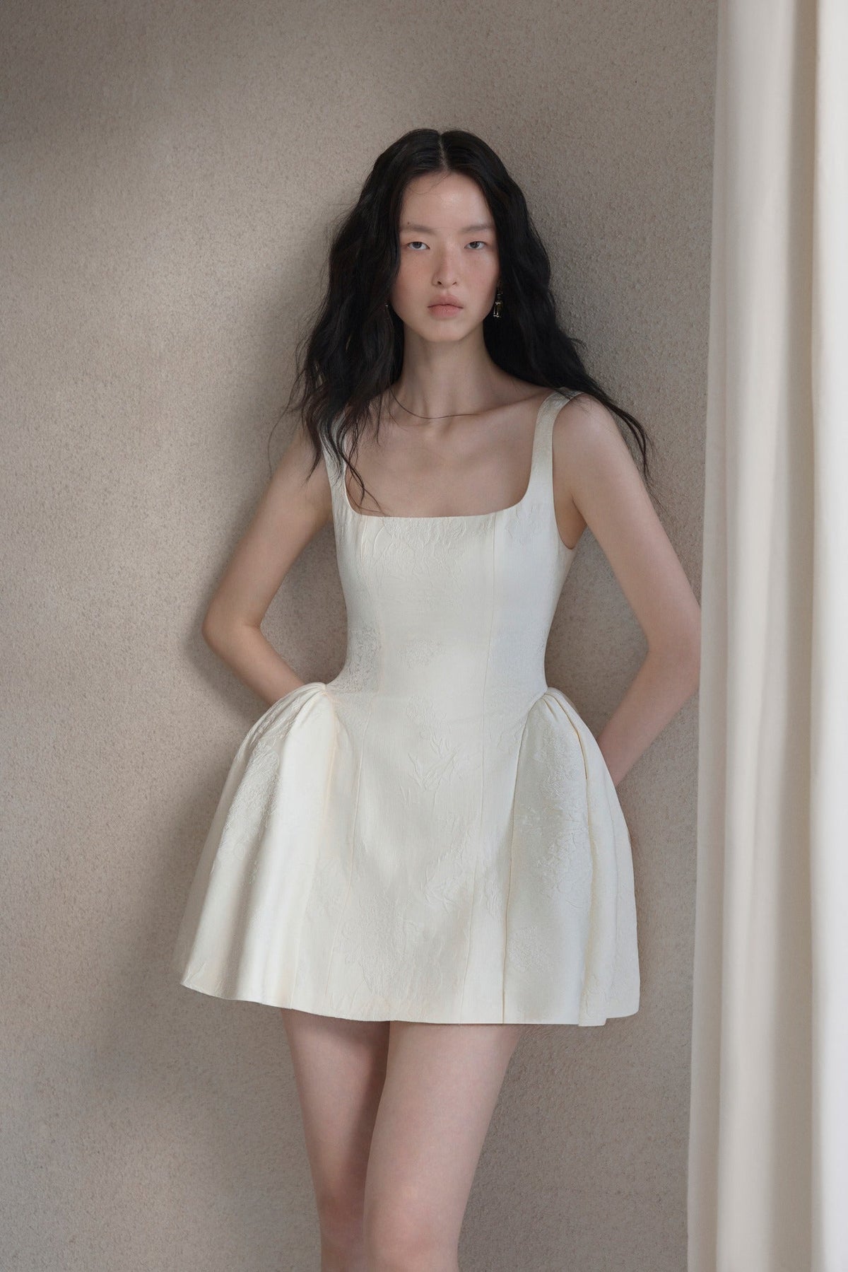 Petal Brocade Dress