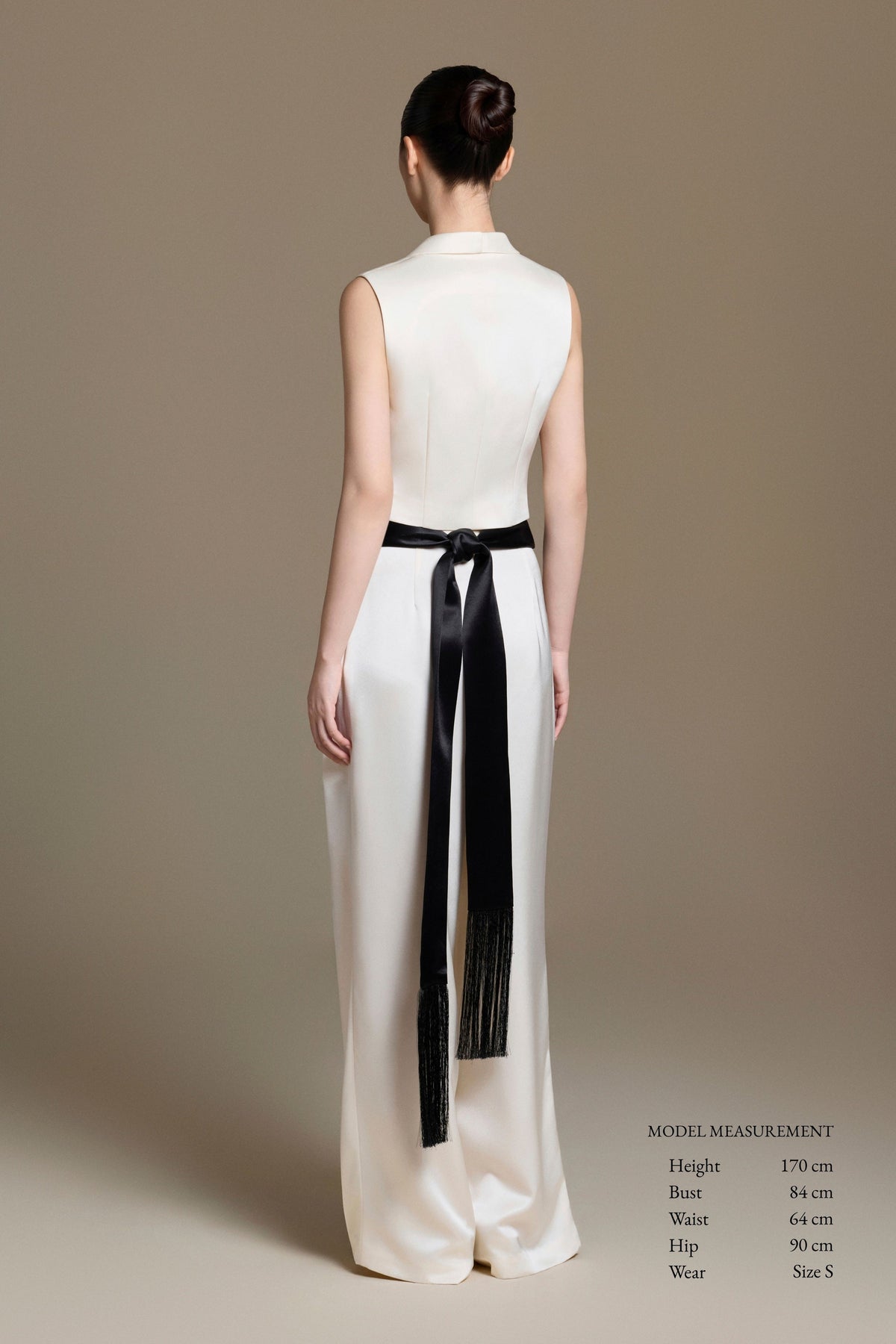 Silken Black Cummerbund | Catalogue 05